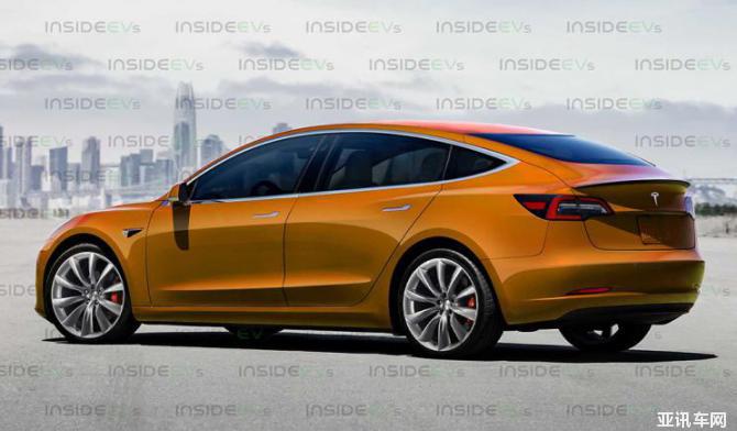 定位低于Model 3 特斯拉入门车型假想图