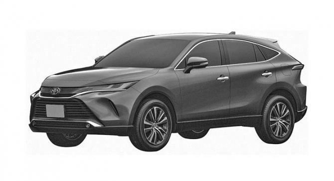 高于RAV4 曝一汽丰田Harrier专利图