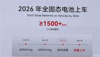 奇瑞：2026年推固态电池车型 纯电续航1500km